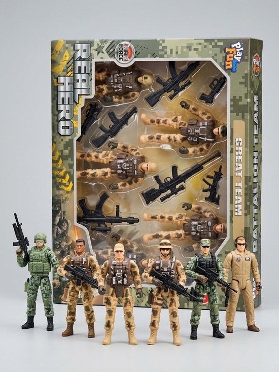 Real Hero Other - Military Action Figures Set - Desert & Green